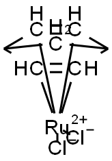 Dichloro-norbornadiene-ruthenium(II) Struktur