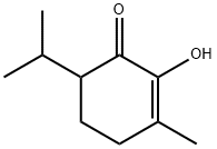 2-hydroxy-6-(isopropyl)-3-methylcyclohex-2-en-1-one Struktur