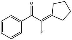 Ethanone, 2-cyclopentylidene-2-fluoro-1-phenyl- (9CI) Struktur