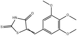 2-Thioxo-5-[(3,4,5-trimethoxyphenyl)methylene]-4-thiazolidinone Struktur