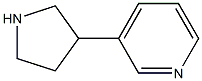 Pyridine, 3-(3-pyrrolidinyl)-, (+)- (9CI) Struktur