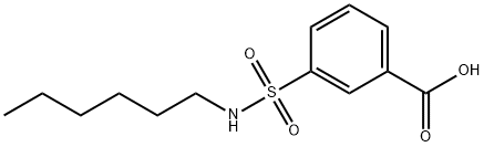 3-(HexylsulfaMoyl)benzoic acid Struktur