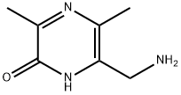 2(1H)-Pyrazinone, 6-(aminomethyl)-3,5-dimethyl- (9CI) Struktur