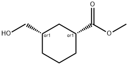 METHYL CIS-3-HYDROXYMETHYLCYCLOHEXANE-1-CARBOXYLATE Struktur