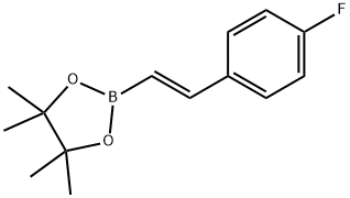 4-Fluoro-trans-beta-styrylboro Structure