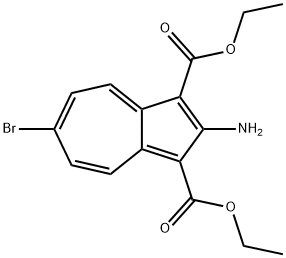 2-氨基-6-溴-1,3-二酯基薁 結(jié)構(gòu)式