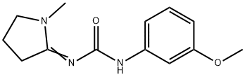1-(m-Methoxyphenyl)-3-(1-methylpyrrolidin-2-ylidene)urea Struktur