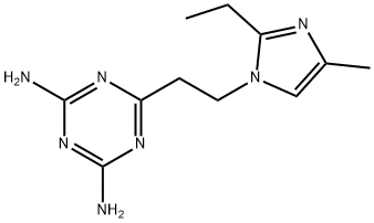6-[2-(2-ethyl-4-methyl-1H-imidazol-1-yl)ethyl]-1,3,5-triazine-2,4-diamine|2,4-二氨基-6-[1-(2-乙基-4-甲基-1-咪唑基)乙基]-S-三嗪