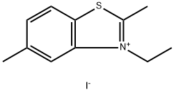 3-ethyl-2,5-dimethylbenzothiazolium iodide Struktur