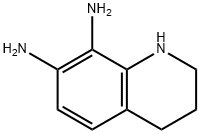 7,8-Quinolinediamine,  1,2,3,4-tetrahydro- Struktur