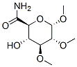 alpha-D-Glucopyranosiduronamide, methyl 2,3-di-O-methyl- Struktur