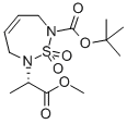 1,2,7-THIADIAZEPINE-2(3H)-ACETIC ACID, 7-[(1,1-DIMETHYLETHOXY)CARBONYL]-6,7-DIHYDRO-ALPHA-METHYL-, METHYL ESTER, 1,1-DIOXIDE, (ALPHAS)|