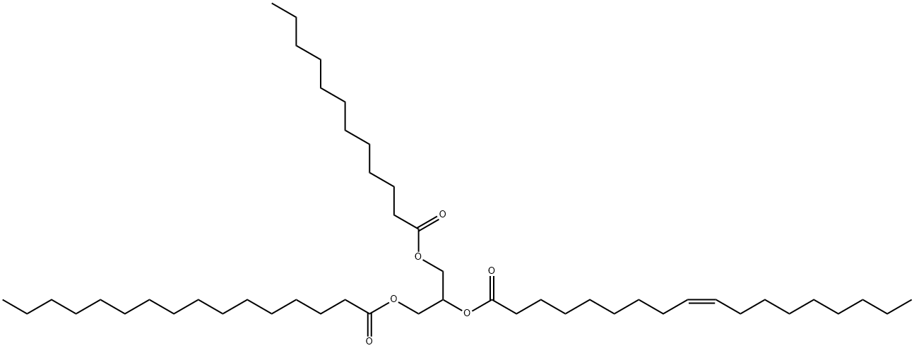1-DODECANOYL-2-[CIS-9-OCTADECENOYL]-3-HEXADECANOYL-RAC-GLYCEROL|1-月桂酸-2-油酸-3-棕櫚酸甘油酯