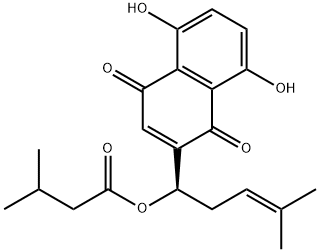 ISOVALERYLSHIKONIN Struktur