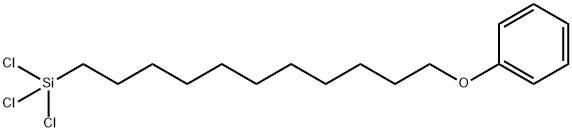 11-フェノキシウンデシルトリクロロシラン 化學(xué)構(gòu)造式