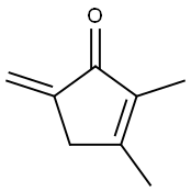 2,3-Dimethyl-5-methylene-2-cyclopenten-1-one Struktur