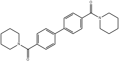 1,1'-[(1,1'-Biphenyl)-4,4'-diyldicarbonyl]bispiperidine Struktur