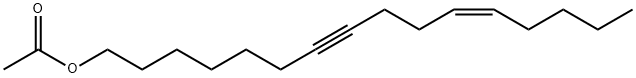 (Z)-11-ヘキサデセン-7-イン-1-オールアセタート 化學構造式