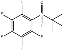 (1,1-Dimethylethyl)(pentafluorophenyl)fluorophosphine oxide Struktur