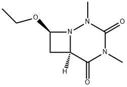 1,2,4-Triazabicyclo[4.2.0]octane-3,5-dione,8-ethoxy-2,4-dimethyl-,trans-(9CI) Struktur