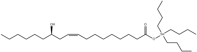 [R-(Z)]-18-oxo-18-[(tributylstannyl)oxy]octadec-9-en-7-ol  Struktur