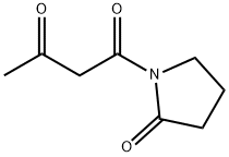 1,3-Butanedione, 1-(2-oxo-1-pyrrolidinyl)- Struktur
