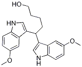 5,5-bis-(5-methoxy-1H-indol-3-yl)-pentan-1-ol Struktur
