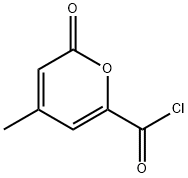 2H-Pyran-6-carbonyl chloride, 4-methyl-2-oxo- (9CI) Struktur