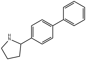 2-(4-二苯基)-吡咯烷 結構式