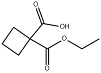 環(huán)丁基-1,1-二羧酸單乙酯 結(jié)構(gòu)式
