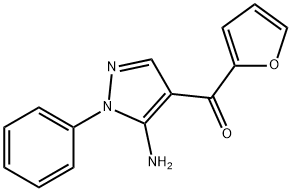 (5-AMINO-1-PHENYL-1H-PYRAZOL-4-YL)(FURAN-2-YL)METHANONE Struktur
