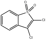 2,3-dichlorobenzothiophene 1,1-dioxide Struktur