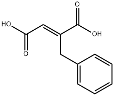 (E)-2-benzylbut-2-enedioic acid Struktur