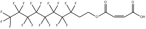 (3,3,4,4,5,5,6,6,7,7,8,8,9,9,10,10,10-heptadecafluorodecyl) hydrogen maleate Struktur