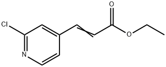 3-(2-CHLORO-PYRIDIN-4-YL)-ACRYLIC ACID ETHYL ESTER Struktur
