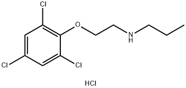 N-[2-(2,4,6-三氯苯氧基)乙基]丙胺鹽酸鹽, 551952-55-7, 結(jié)構(gòu)式