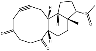 5,10-seco-19-norpregn-5-yne-3,10,20-trione Struktur