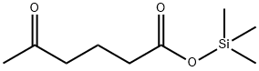Hexanoic acid, 5-oxo-, trimethylsilyl ester Struktur