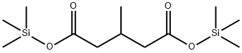 3-Methylglutaric acid di(trimethylsilyl) ester Struktur