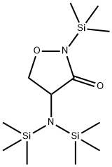 4-[Bis(trimethylsilyl)amino]-2-(trimethylsilyl)isoxazolidin-3-one Struktur