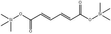 (2E,4E)-2,4-Hexadienedioic acid bis(trimethylsilyl) ester Struktur