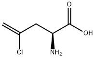 (S)-2-アミノ-4-クロロ-4-ペンテン酸 化學(xué)構(gòu)造式