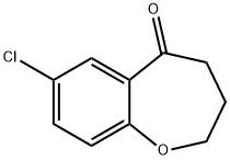 7-Chloro-3,4-dihydro-2H-benzo[b]oxepin-5-one Struktur