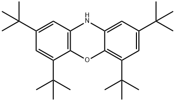 2,4,6,8-Tetra-tert-butyl-10H-phenoxazine Struktur