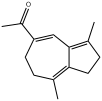 1-(1,2,6,7-Tetrahydro-3,8-dimethylazulen-5-yl)ethanone Struktur