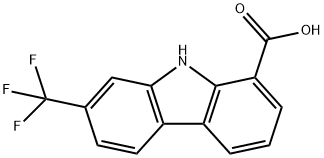 9H-Carbazole-1-carboxylic  acid,  7-(trifluoromethyl)- Struktur