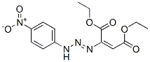 (E)-2-[3-(4-ニトロフェニル)-1-トリアゼノ]-2-ブテン二酸ジエチル 化學(xué)構(gòu)造式