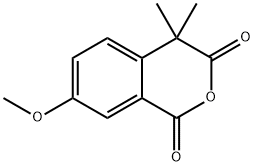 7-甲氧基-4,4-二甲基-1,3-異苯并吡喃二酮 結(jié)構(gòu)式