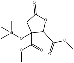 Tetrahydro-5-oxo-3-(trimethylsiloxy)-2,3-furandicarboxylic acid dimethyl ester Struktur