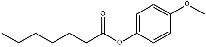 Heptanoic acid 4-methoxyphenyl ester Struktur